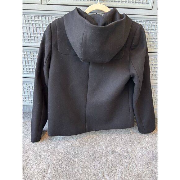 NWOT J.crew • melton wool hooded full zip short coat , $249 Sz 6 - Picture 6 of 8